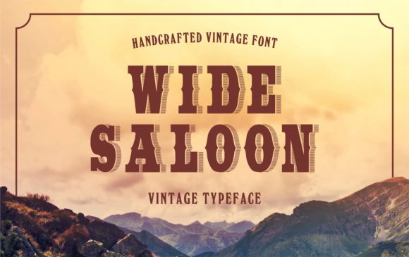 Wide Saloon Font