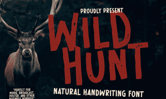 Wild Hunt Advertisement Font Wild Hunt Advertisement Font