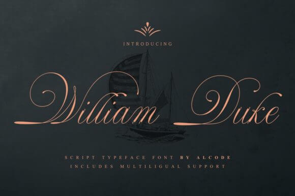 William Duke - Script Typeface Font