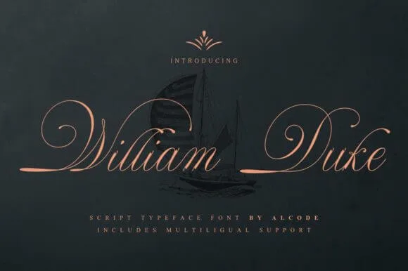 William Duke - Script Typeface Font