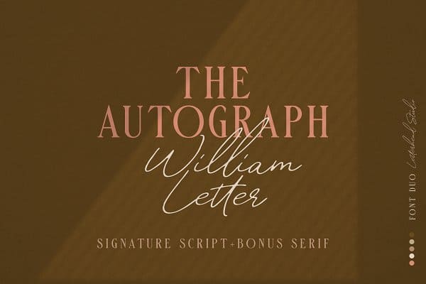 William Letter Signature Script Font