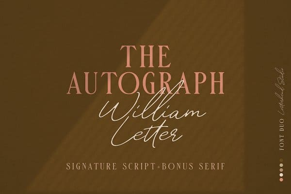 William Letter Signature Script Font