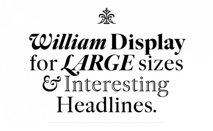 William Std Font