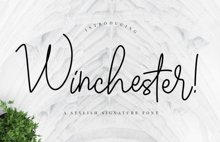 Winchester Signature Script Font Free Download