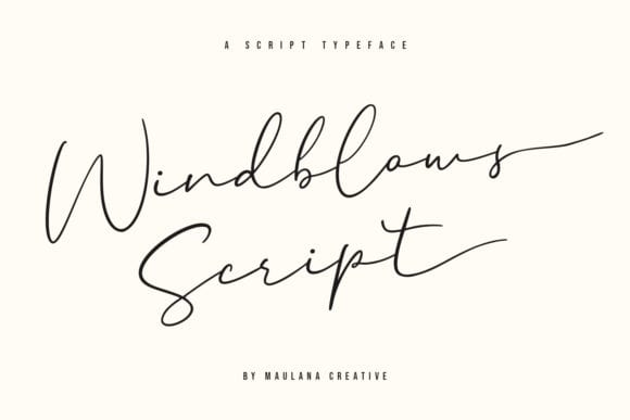 Windblows Script Typeface