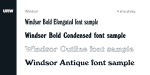 Windsor Font