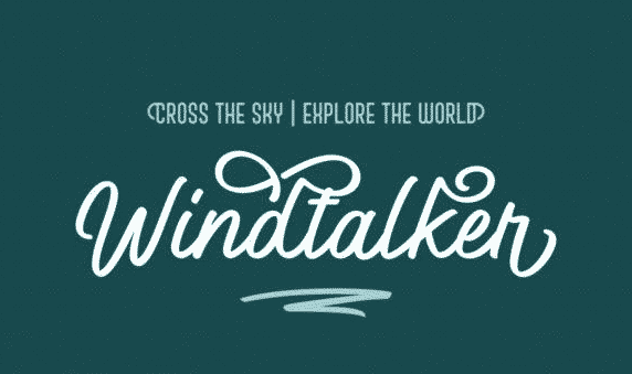 Windtalker Regular Font