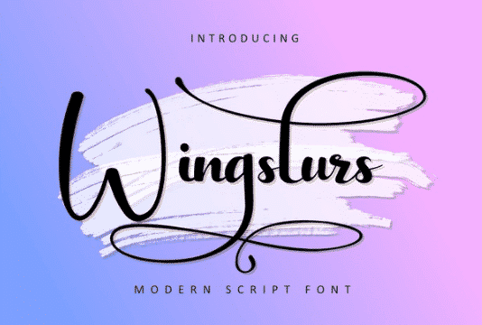 Wingslurs Font