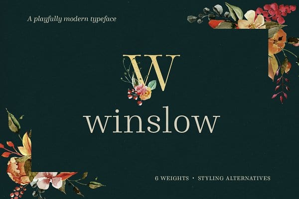 Winslow Title Font Family