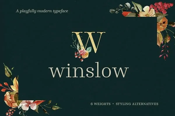 Winslow Title Font Family