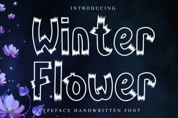 Winter Flower Font