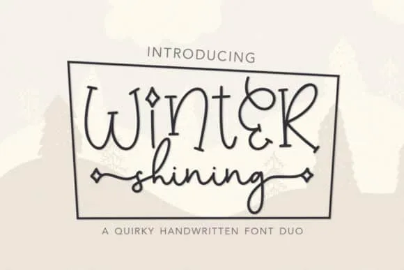 Winter Shining Font