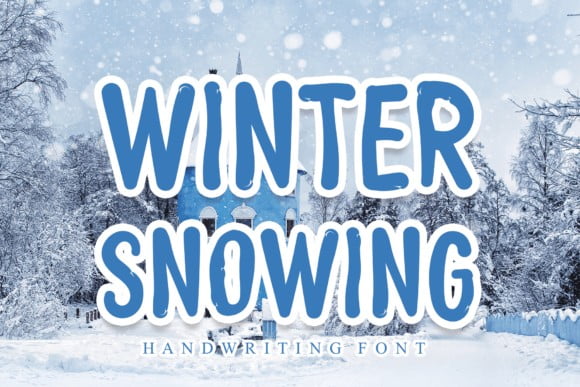 Winter Snowing Font