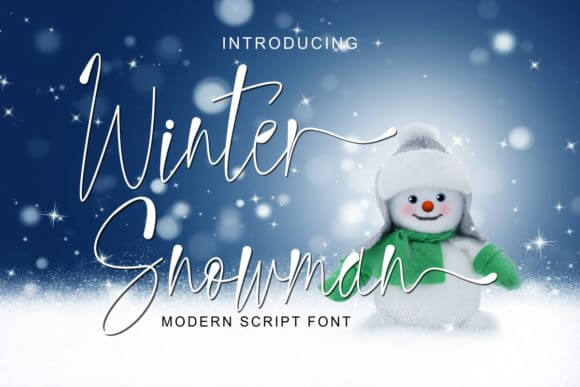 Winter Snowman Font