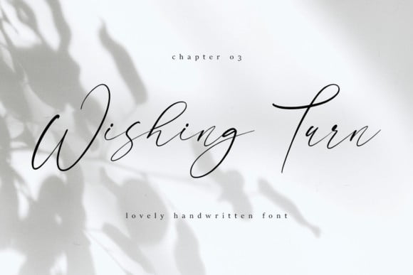 Wishing Turn Font