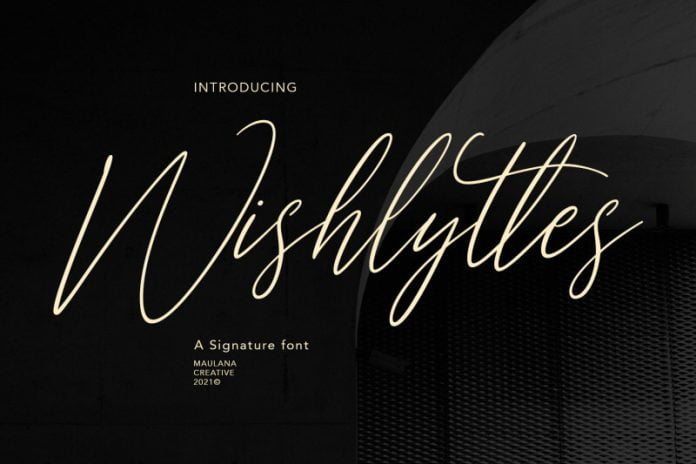 Wishlyttes Signature Font