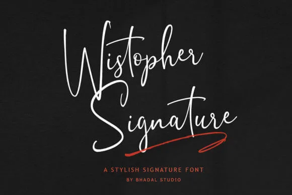 Wistopher Signature Font