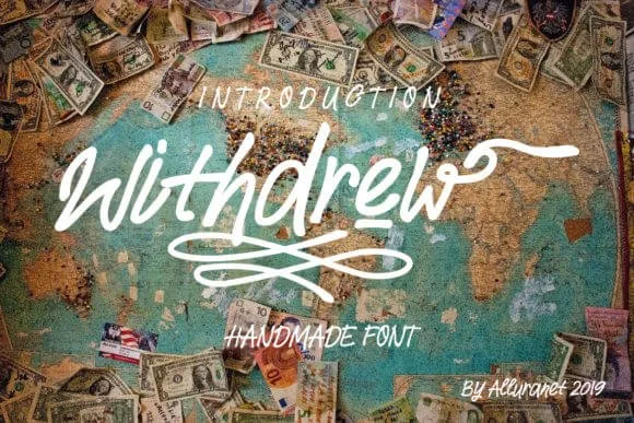Withdrew Font