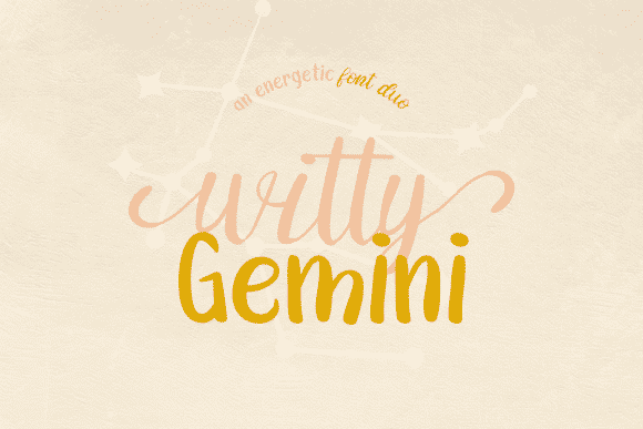 Witty Gemini Duo Font