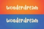 Wonder Dream Font