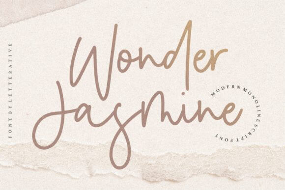 Wonder Jasmine Script Font