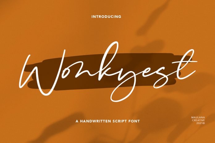Wonkyest Handwritten Script Font