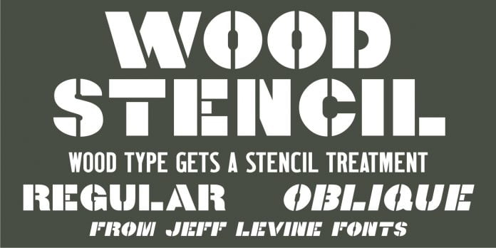 Wood Stencil Font