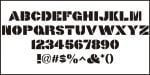 Wood Stencil Font