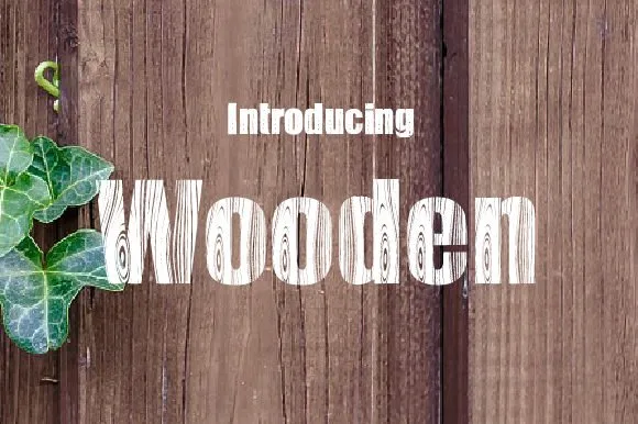 Wooden Font