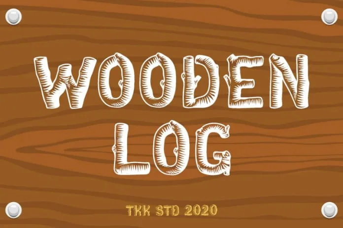 Wooden Log Font
