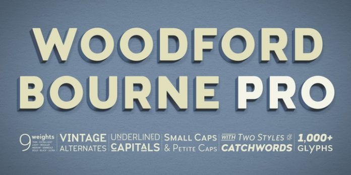 Woodford Bourne PRO Font