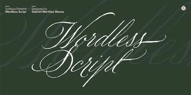 Wordless Script Font