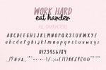 Work Hard Eat Harder Font