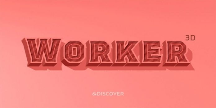Worker 3D Font Family