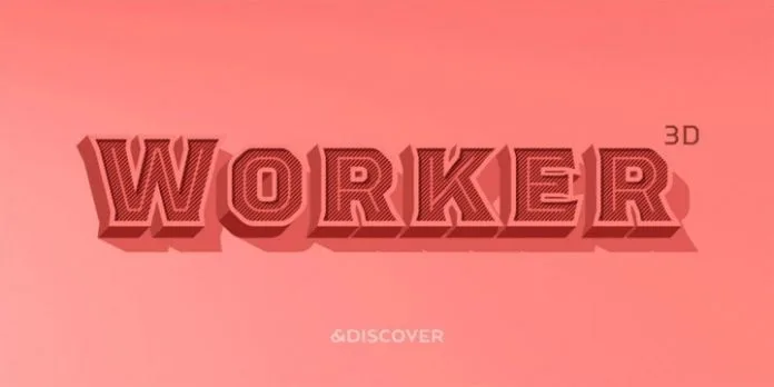 Worker 3D Font Family