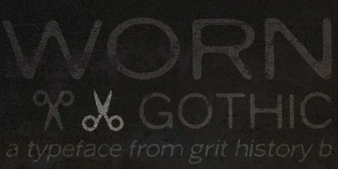 Worn Gothic Font Family