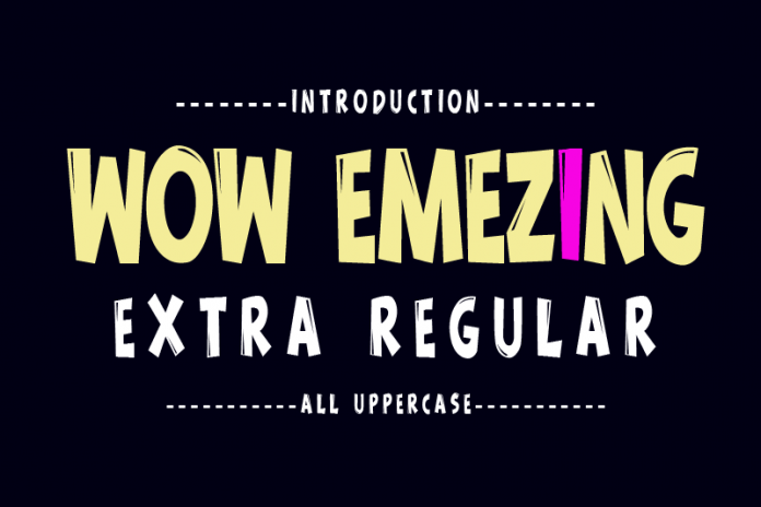 Wow Emezing Font