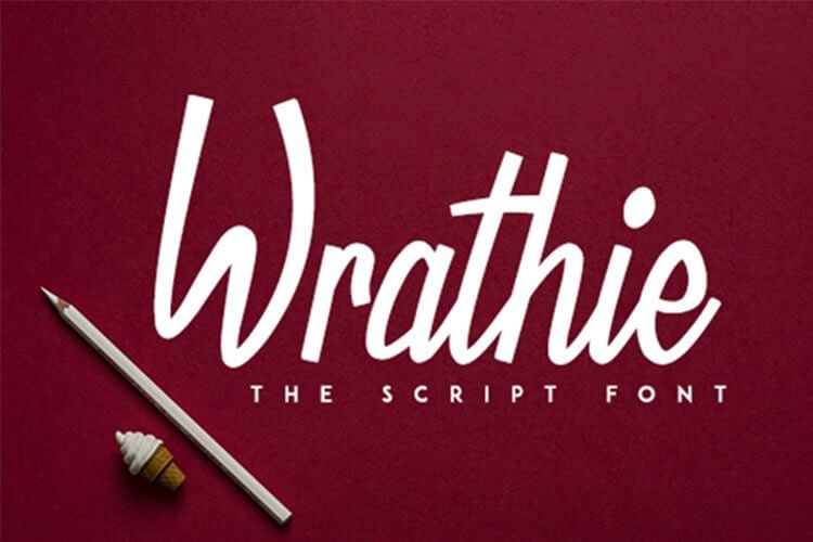 Wrathie - Script Font