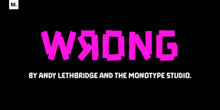 Wrong Font