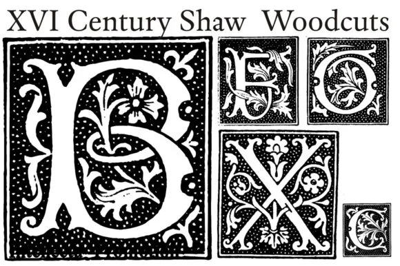 XVI Century Shaw Woodcuts Font