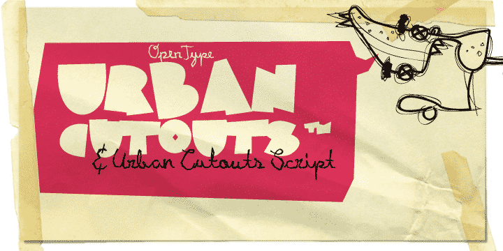 XXII URBAN CUTOUTS Font Free Download