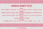 Xmas Knitted Font