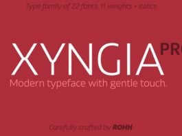 Xyngia Font Family
