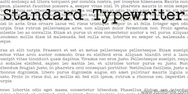 Standard Typewriter Font