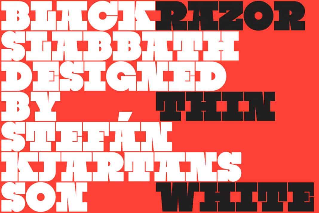 YWFT Black Slabbath Font