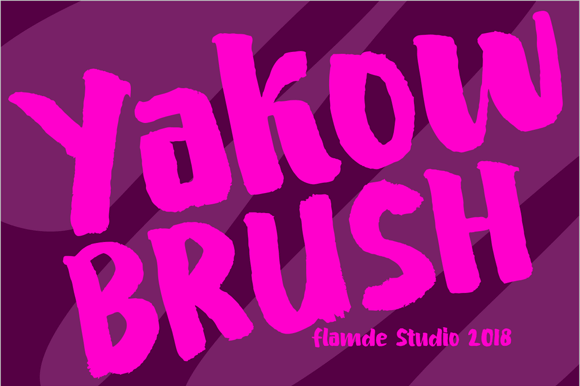 Yakow Brush Font