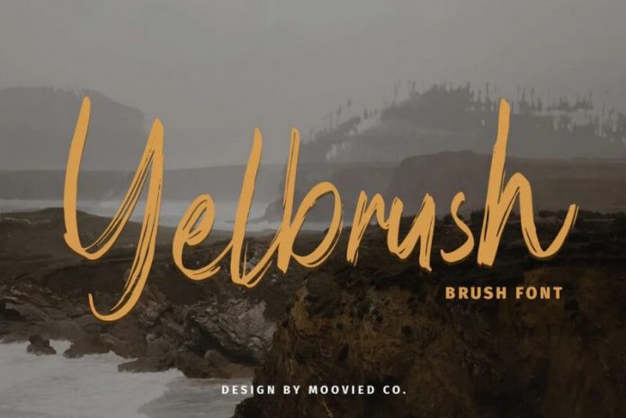 Yelbrush Brush Font