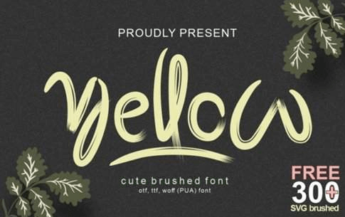 Yellow Font