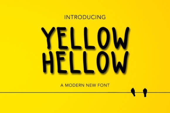 Yellow Hellow Font