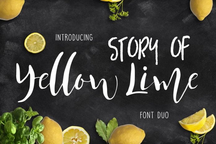 Yellow Lime Font Duo